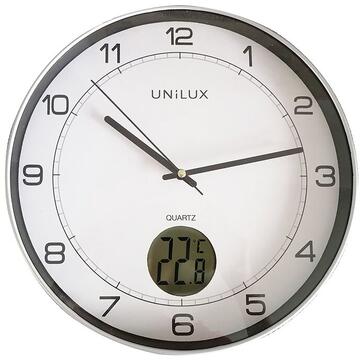 Ceas de perete UNILUX Tempus - gri/alb