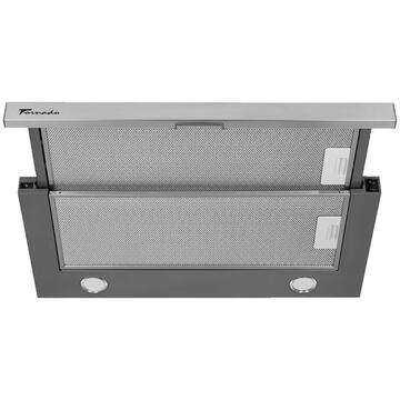 Hota Hota Telescopica Tornado Solano 860 (60), 1 motor, latime 60 cm, 3 viteze, absorbtie 860 m3/ora, Inox