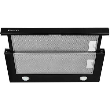 Hota Hota Telescopica Tornado Sonora 1200 (60), 1 motor, latime 60 cm, 3 viteze, absorbtie 1200 m3/ora, Negru