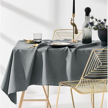 Room99 AURA Tablecloth 140x300 cm Rectangle Dark Grey