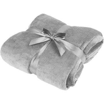PATURA FLEECE POLAR 200X220CM GRI TEESA