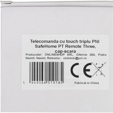 Telecomanda cu touch triplu PNI SafeHome PT Remote Three, cap-scara, portabil pentru Intrerupator inteligent PNI SafeHome PT303 WiFi