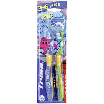 Periute de dinti clasice Periuta de dinti Trisa Kid Duo Promo