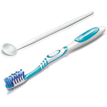 Periute de dinti clasice Periuta de dinti Trisa Profesional Care Medium, cu oglinda Dental cadou