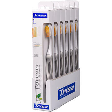 Periute de dinti clasice Periuta dinti Trisa Forever Soft (cap interschimbabil)