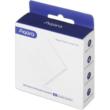 Intrerupator inteligent Xiaomi WRS-R02, 868 MHz, Wireless, Alb