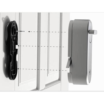 Yale Linus 05/101200/MB, IOS, Android, Bluetooth 4.2, criptare BLE/AES/TLS, negru