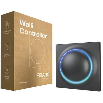 Intrerupator inteligent FIBARO Walli Controller Anthracite, Z-Wave, FGWCEU-201-1-8