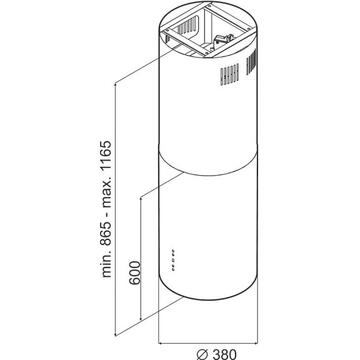 Hota CIARKO ORW INOX 760 m3/h 65 cm Inox