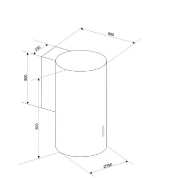 Hota CIARKO ORP Biały 260 m³/h 70 cm White