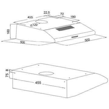 Hota Akpo WK-7 P-3050 220 mc/h 50 cm Inox