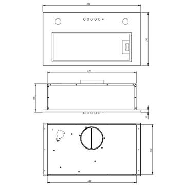 Hota Akpo WK-7 MICRA 60cm 420 m³/h INOX