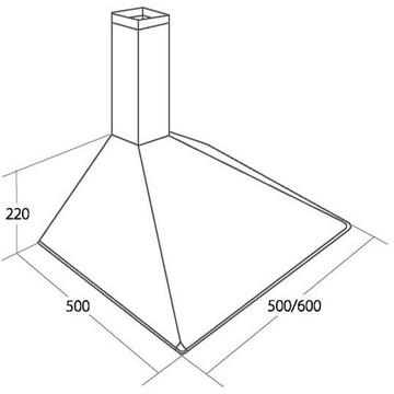 Hota Akpo WK-5 SOFT 60 207 mc/h 60 cm Alb