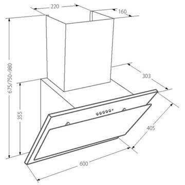 Hota Akpo WK-4 Juno Eco 320 m3/h 60 cm Inox