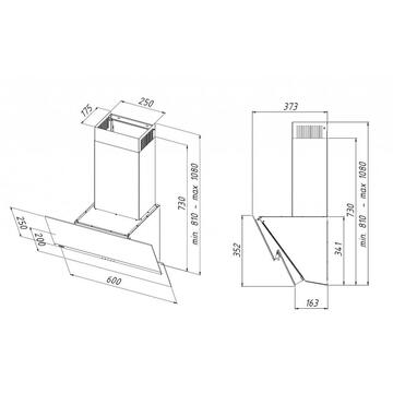 Hota Akpo WK-4 Balance Eco 320 mc/h 60 cm white