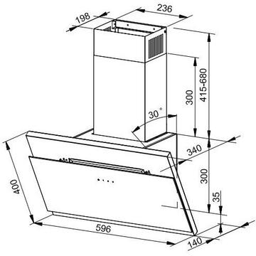 Hota MPM-60-OM-43 595 m3/h 60cm Black