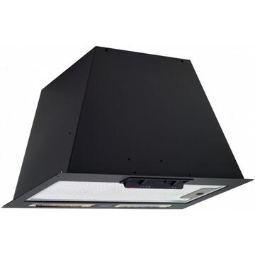 Hota Cata GT-PLUS 45 BK Hood, C, Canopy, Width 49,2 cm, Max extraction power (EN61591) 645 m3/h, Mechanical control, LED, Black