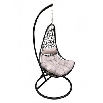 Heinner Balansoar Elda, ratan sintetic, gri, 80x102x124/195cm
