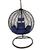 Heinner Balansoar Leon, ratan sintetic, albastru inchis, 115x68x108/195cm