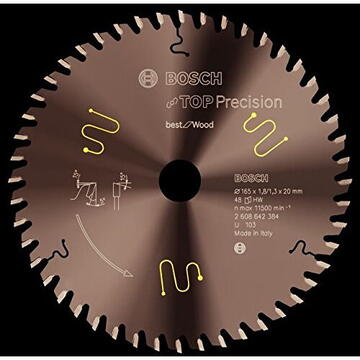 Bosch Panza fierastrau circular pentru lemn, 165 x 20 x 1.8 mm, 32 dinti
