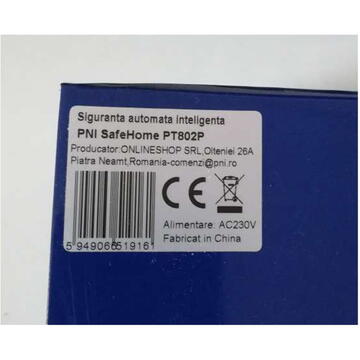 PNI-PT802P, 100 A, 230 V, Alb
