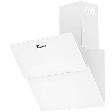 Hota Hota Decorativa Tornado Sky Touch Free 1100 (60) LED, 1 motor Turbo, latime 60 cm, 4 viteze, absorbtie 1100 m3/ora, filtru anti-grasimi aluminiu 5 straturi, Alb/Sticla