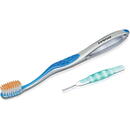 Periute de dinti clasice Periuta de dinti Trisa Intensive Care Promo Soft, cu periuta interdentara 2.0mm cadou