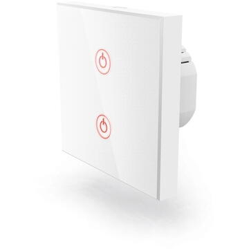 Intrerupator inteligent Hama WiFi Touch Wall Switch, Flush-mounted, white
