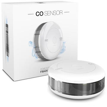 Senzor de monoxid de carbon FIBARO smart home, FGCD-001, Z-Wave Plus