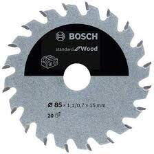 Bosch Panza de fierastrau circular pentru lemn, 85 x 15 x 1,1/0,7 mm, 20 dinti