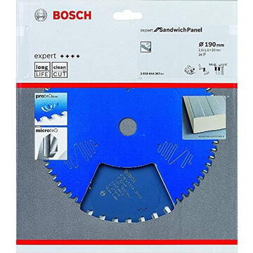 Bosch Panza de fierastrau circular pentru panouri, 190x30x2 mm, 36 dinti