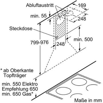 Hota Bosch DWW06W650  650 m3/h 60cm Argintiu