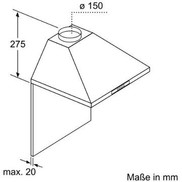Hota Bosch DWW06W650  650 m3/h 60cm Argintiu