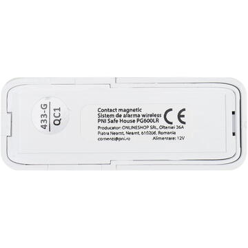 Sistem de alarma wireless PNI-PG600LR, Wireless, 2.4 GHz, Alb