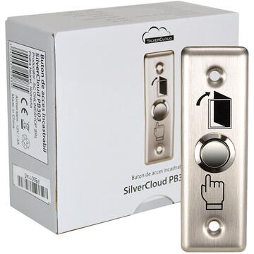 Buton de acces incastrabil SilverCloud PB303