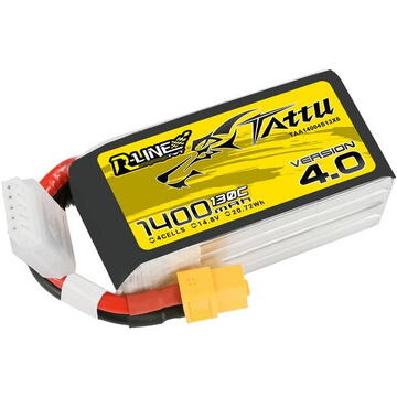 Tattu R-Line 4.0 1400mAh 14.8V 130C 4S1P XT60 Battery