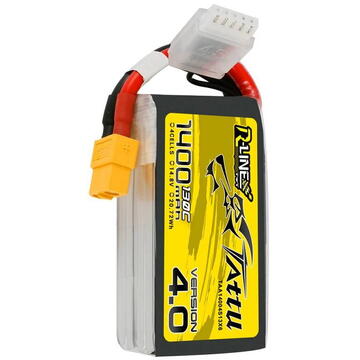 Tattu R-Line 4.0 1400mAh 14.8V 130C 4S1P XT60 Battery