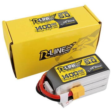 Tattu R-Line 5.0 1400mAh 22.2V 150C 6S1P XT60 Battery