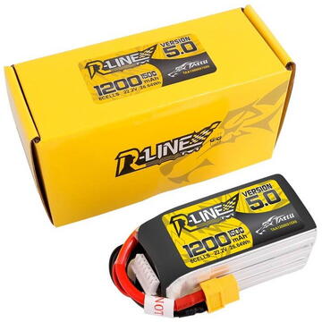 Tattu R-Line 5.0 1200mAh 22.2V 150C 6S1P XT60 Battery