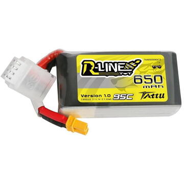 Tattu R-Line 650mAh 11.1V 95C 3S1P XT30 Lipo Battery