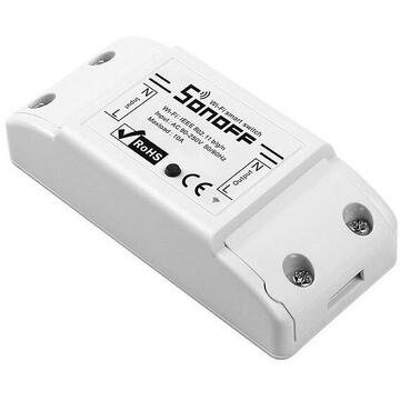 Releu inteligent Sonoff 022609, 90V~250V, 2.4 GHz, Alb