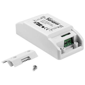 Releu inteligent Sonoff 022609, 90V~250V, 2.4 GHz, Alb