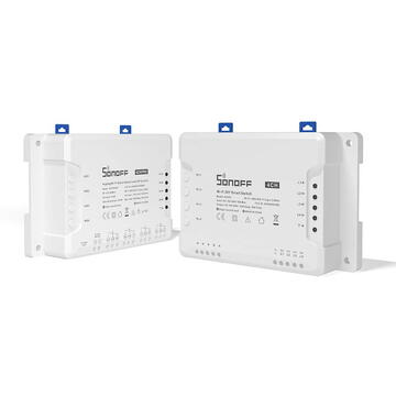 Releu inteligent Sonoff 4CHR3, 4 canale, 90V~250V, Alb