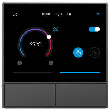 Comutator de perete Sonoff 031745, Wireless, 10 m, Negru