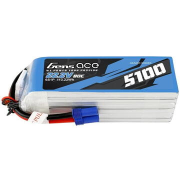 Gens ace GensAce 5100mAh 22.2V 80C 6S1P EC5 battery