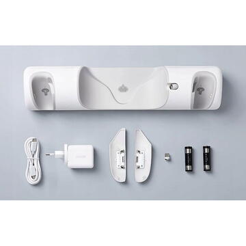 Anker Statie incarcare pentru Oculus Quest 2, suport pentru casti si controllere, 2 baterii reincarcarbile, USB-C, Alb