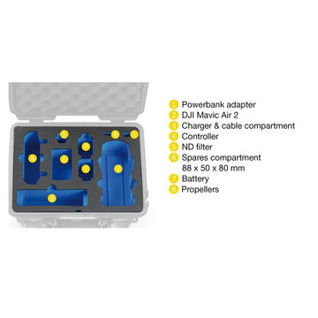 B&W Case type 3000 for DJ Mavic Air 2 / Air 2S orange