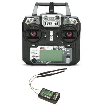 Transmitter + receiver set FlySky FS-i6x + A6B