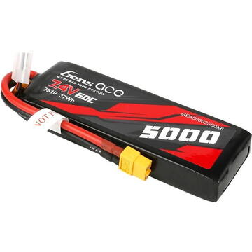 Gens Ace Battery 5000mAh 7,4V 50C 2S1P XT60 Material Case
