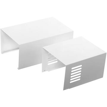 Hota Hota Decorativa Tornado Megas 1200 (60) LED, clasa A, 1 motor Turbo, latime 60 cm, 4 viteze, absorbtie 1200 m3/ora, filtru anti-grasimi aluminiu 5 straturi, Alb